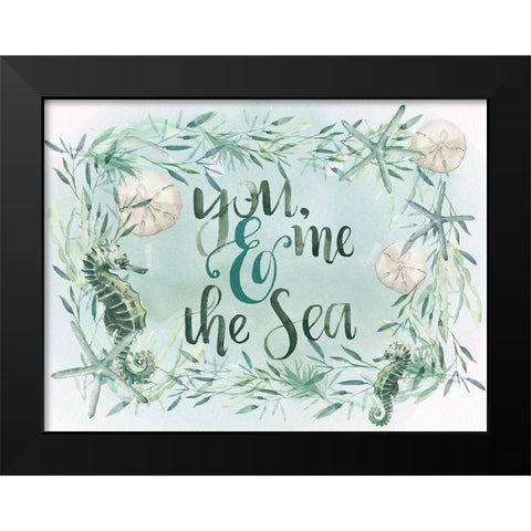 Coastal Vibes Collection A Black Modern Wood Framed Art Print by Parker, Jennifer Paxton