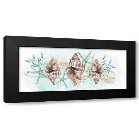 Coastal Vibes Collection D Black Modern Wood Framed Art Print with Double Matting by Parker, Jennifer Paxton