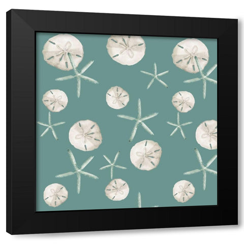 Coastal Vibes Collection G Black Modern Wood Framed Art Print with Double Matting by Parker, Jennifer Paxton