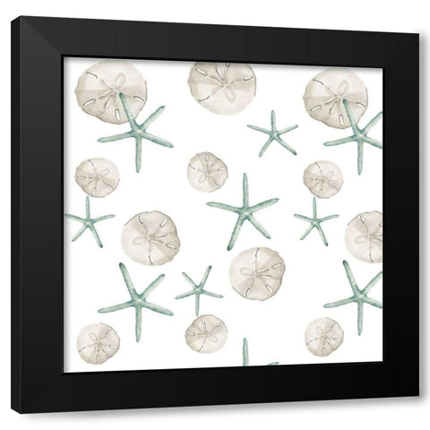 Coastal Vibes Collection I Black Modern Wood Framed Art Print with Double Matting by Parker, Jennifer Paxton