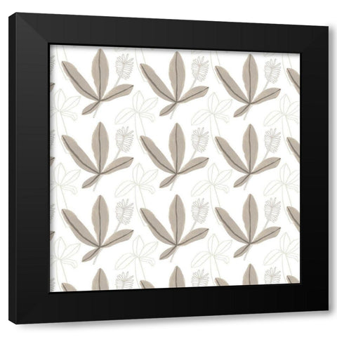 Mighty Dinos Collection G Black Modern Wood Framed Art Print with Double Matting by Vess, June Erica
