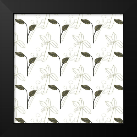 Mighty Dinos Collection I Black Modern Wood Framed Art Print by Vess, June Erica