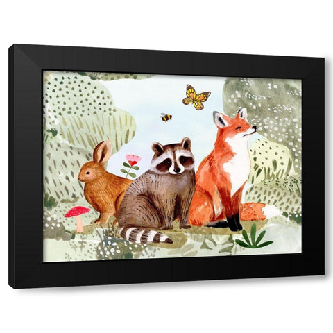 Fox Glen Collection A Black Modern Wood Framed Art Print by Borges, Victoria