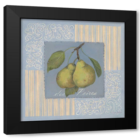 Des Poires Black Modern Wood Framed Art Print by Phillips, Anita