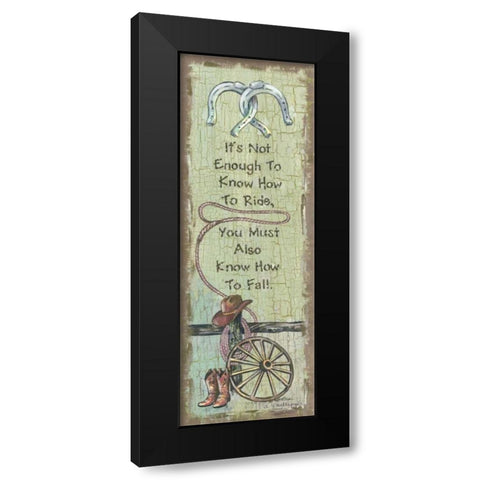 Its Not Enough Black Modern Wood Framed Art Print by Phillips, Anita