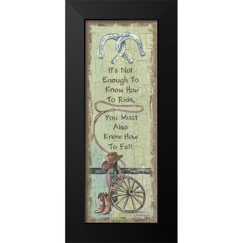 Its Not Enough Black Modern Wood Framed Art Print by Phillips, Anita