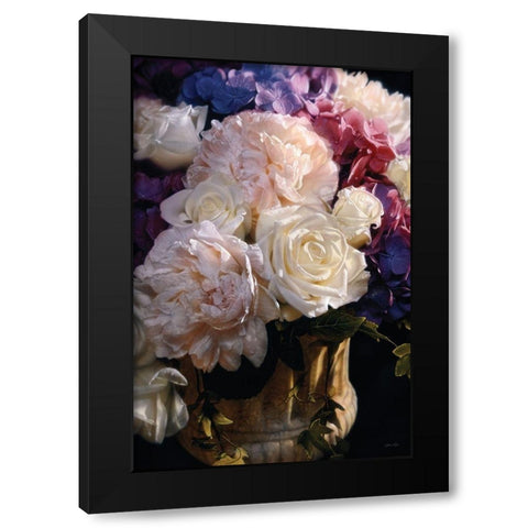 Rhapsody in Bloom - Vertical Black Modern Wood Framed Art Print with Double Matting by Bogle, Collin