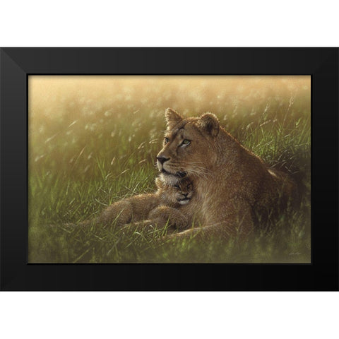 Safe Haven Black Modern Wood Framed Art Print by Bogle, Collin