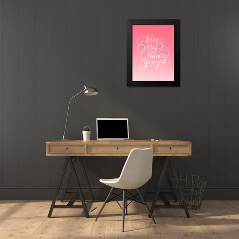 Chance Black Modern Wood Framed Art Print by Batista, Dee