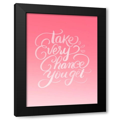 Chance Black Modern Wood Framed Art Print with Double Matting by Batista, Dee