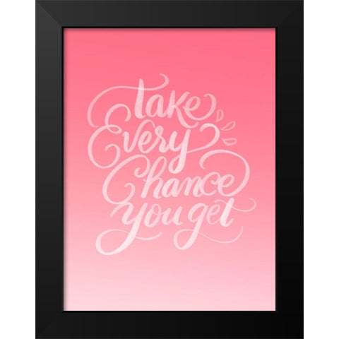 Chance Black Modern Wood Framed Art Print by Batista, Dee