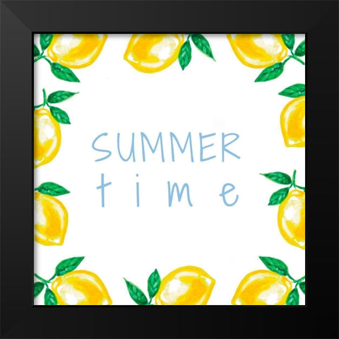 Summertime Black Modern Wood Framed Art Print by Tyndall, Elizabeth