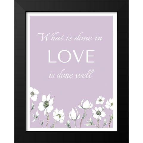 What is Done Black Modern Wood Framed Art Print by Tyndall, Elizabeth