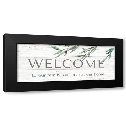 Welcome Black Modern Wood Framed Art Print by Tyndall, Elizabeth