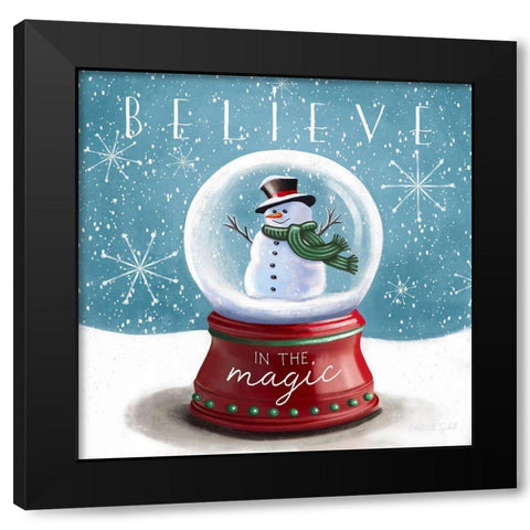 Believe in the Magic Black Modern Wood Framed Art Print with Double Matting by Tyndall, Elizabeth