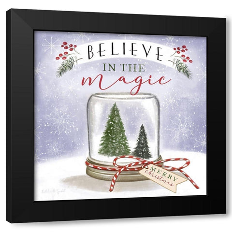 Believe in the Magic Black Modern Wood Framed Art Print by Tyndall, Elizabeth