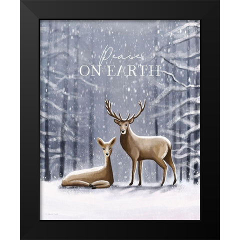 Peace on Earth Black Modern Wood Framed Art Print by Tyndall, Elizabeth