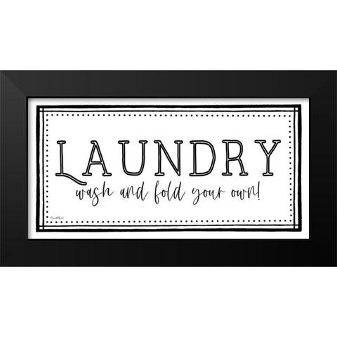 Laundry Black Modern Wood Framed Art Print by Tyndall, Elizabeth