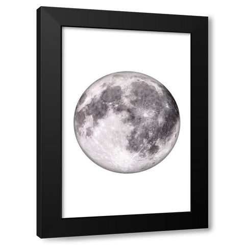 Moon Phases III Black Modern Wood Framed Art Print by JJ Design House