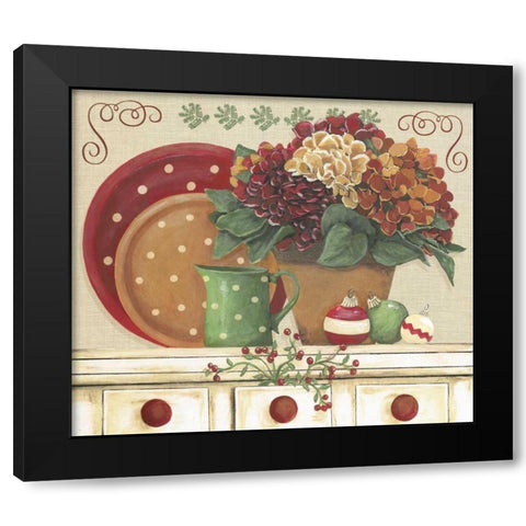 Setting the Season Black Modern Wood Framed Art Print with Double Matting by Moulton, Jo