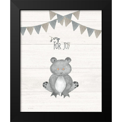 Jump for Joy Black Modern Wood Framed Art Print by Moulton, Jo