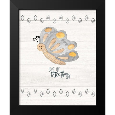 Little Things Black Modern Wood Framed Art Print by Moulton, Jo