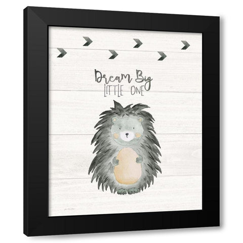 Dream Big Black Modern Wood Framed Art Print with Double Matting by Moulton, Jo