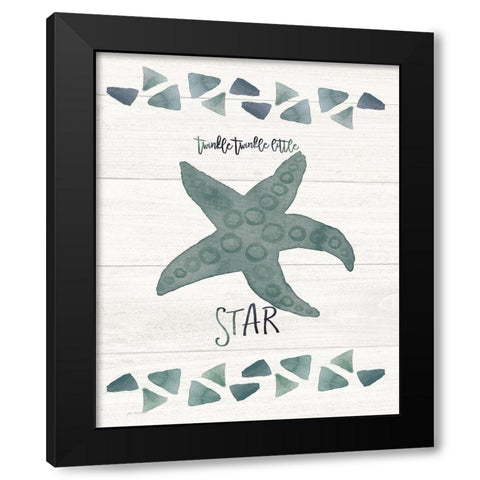 Twinkle Little Star Black Modern Wood Framed Art Print by Moulton, Jo