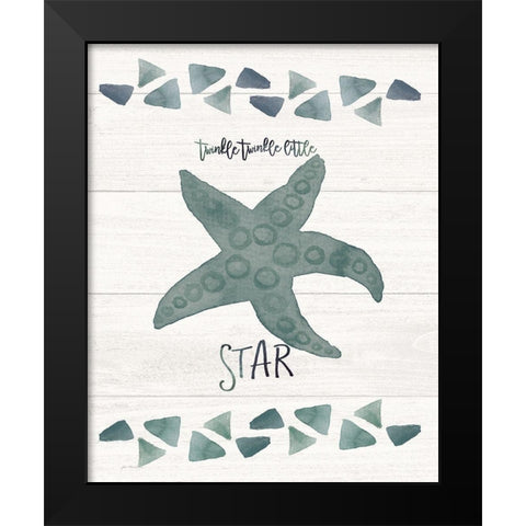 Twinkle Little Star Black Modern Wood Framed Art Print by Moulton, Jo