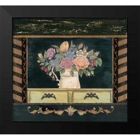 Porcelain I Black Modern Wood Framed Art Print by Moulton, Jo