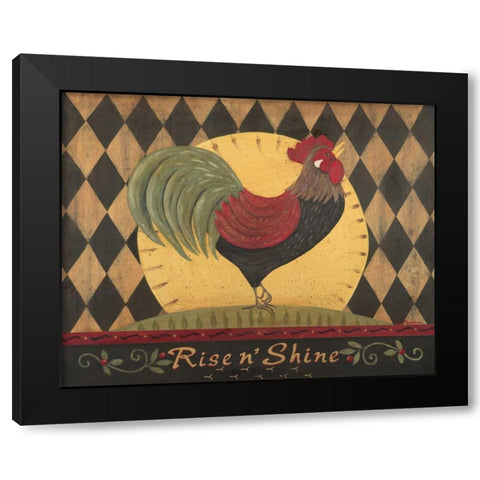 Rise N Shine Black Modern Wood Framed Art Print with Double Matting by Moulton, Jo