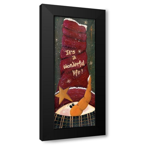 Wonderful Life Black Modern Wood Framed Art Print with Double Matting by Moulton, Jo