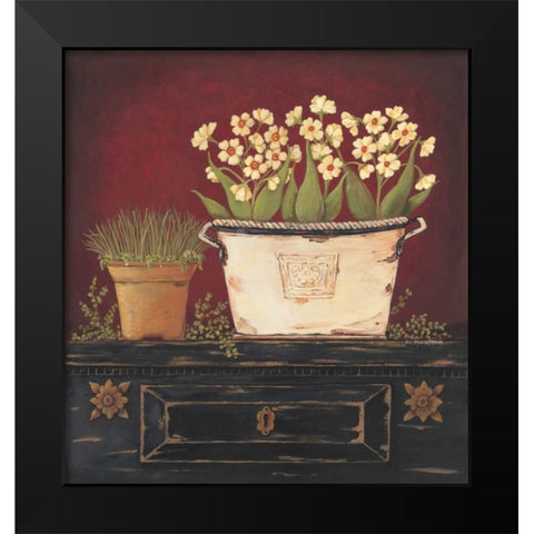 Winter Whites Black Modern Wood Framed Art Print by Moulton, Jo