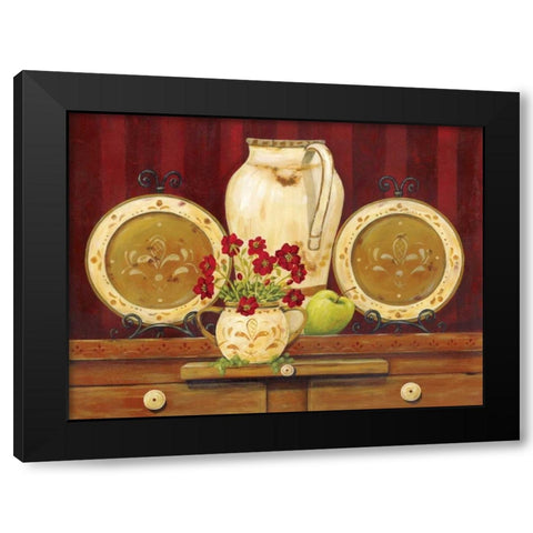 Vintage Ware Black Modern Wood Framed Art Print by Moulton, Jo