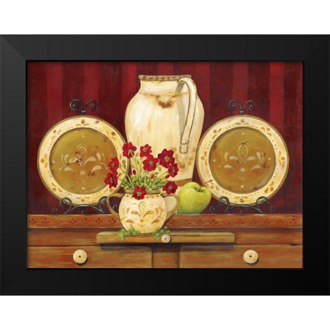 Vintage Ware Black Modern Wood Framed Art Print by Moulton, Jo