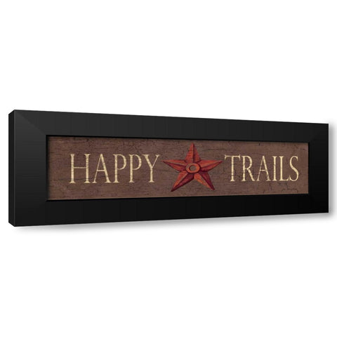 Happy Trails Black Modern Wood Framed Art Print by Moulton, Jo