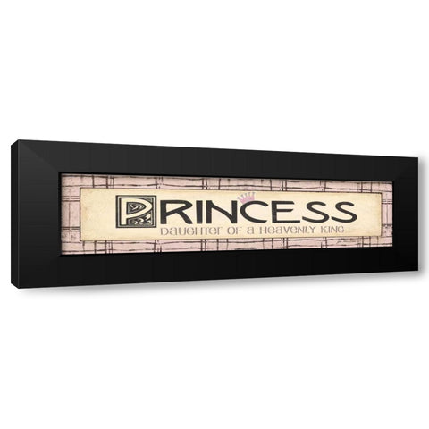 Princess Black Modern Wood Framed Art Print with Double Matting by Moulton, Jo