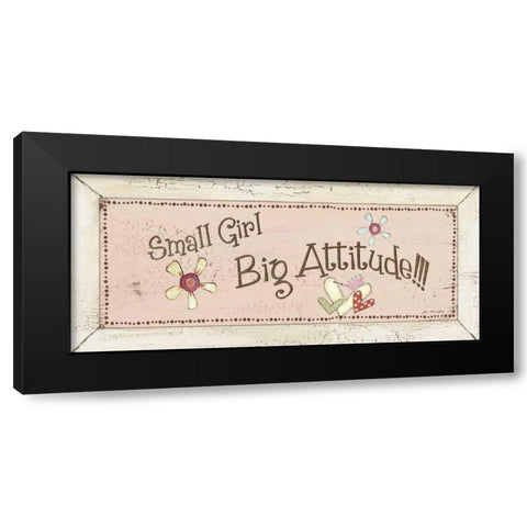 Big Attitude Black Modern Wood Framed Art Print with Double Matting by Moulton, Jo