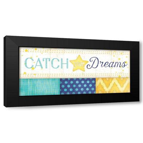 Catch Your Dreams Black Modern Wood Framed Art Print with Double Matting by Pugh, Jennifer