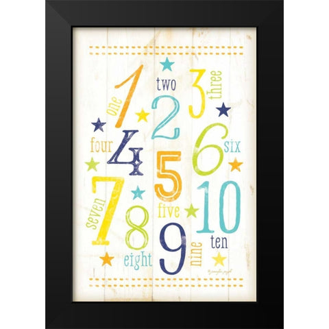 Black Modern Wood Framed Art Print by Pugh, Jennifer