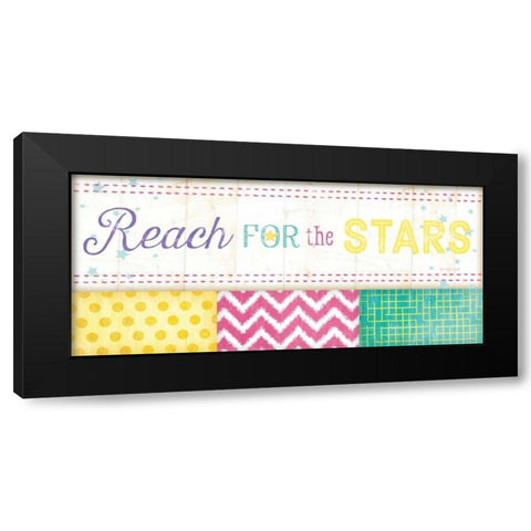 Reach for the Stars Black Modern Wood Framed Art Print by Pugh, Jennifer