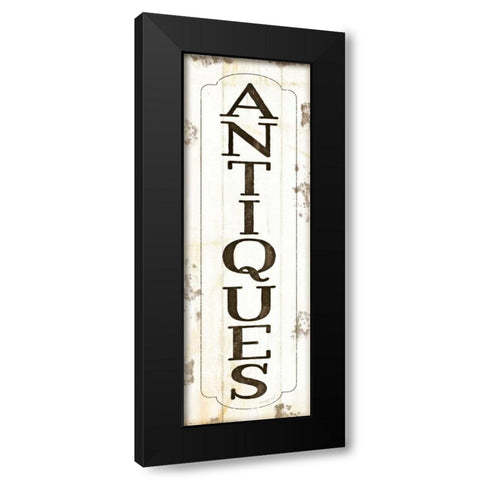 Antiques Black Modern Wood Framed Art Print by Pugh, Jennifer