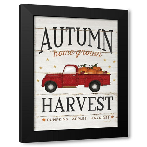 Autumn Harvest Black Modern Wood Framed Art Print with Double Matting by Pugh, Jennifer