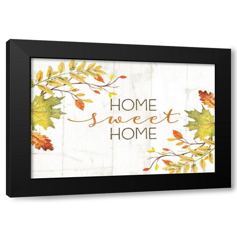Home Sweet Home Black Modern Wood Framed Art Print with Double Matting by Pugh, Jennifer
