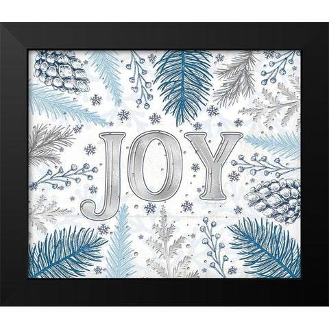 Joy Black Modern Wood Framed Art Print by Pugh, Jennifer