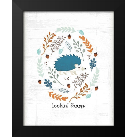 Lookin Sharp Black Modern Wood Framed Art Print by Pugh, Jennifer