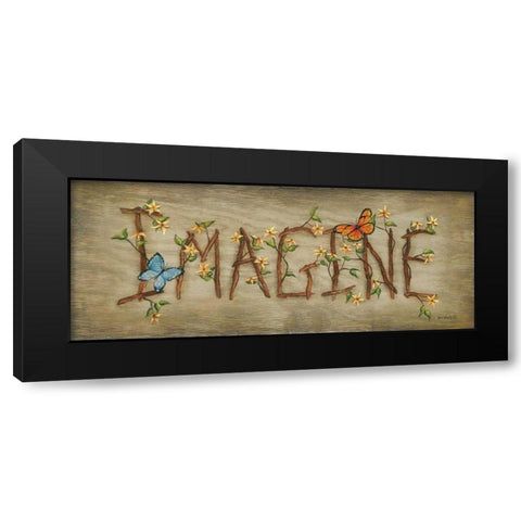 Imagine Black Modern Wood Framed Art Print with Double Matting by Lewis, Kim