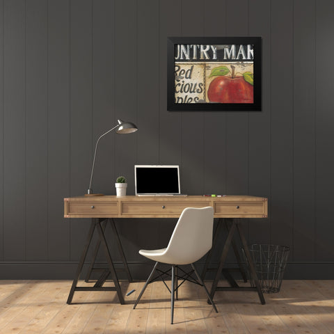 Country Market Black Modern Wood Framed Art Print by Lewis, Kim