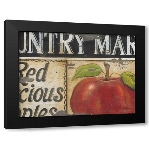 Country Market Black Modern Wood Framed Art Print by Lewis, Kim