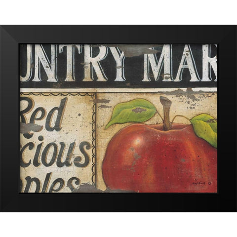 Country Market Black Modern Wood Framed Art Print by Lewis, Kim